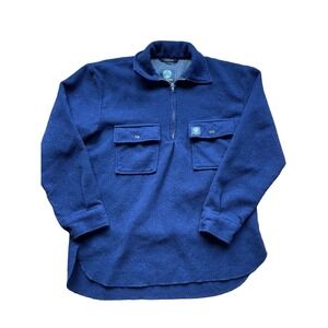 Swaandri ranger wool shirt mens size large navy blue